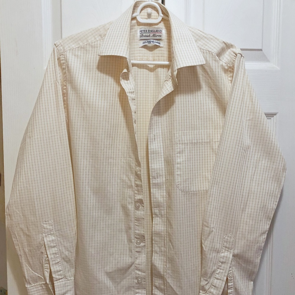 Cream colored dress shirt
